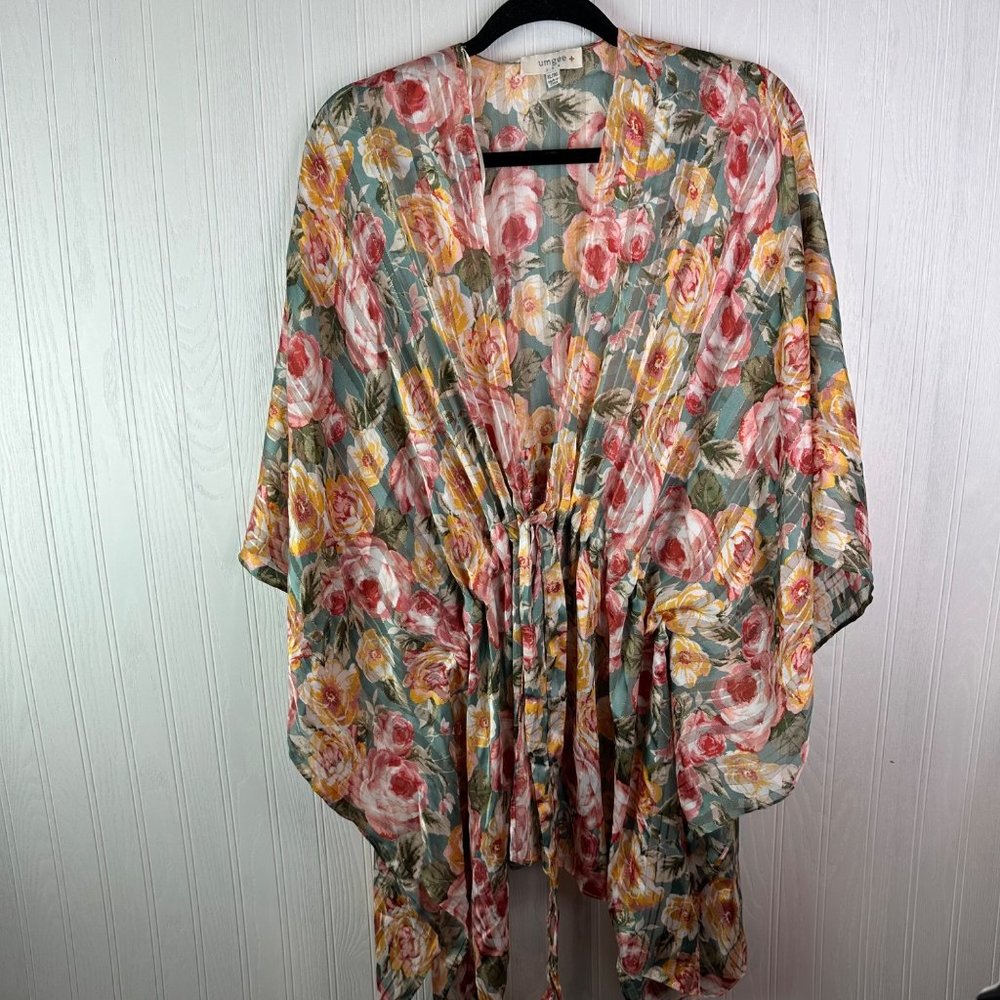 Umgee + Floral‎ Print Kimono XL/1XL